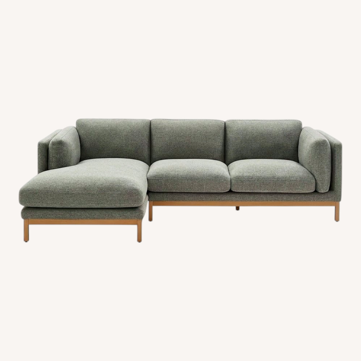 Castlery Owen Light Gray Fabric 2 Piece Sectional - image-0