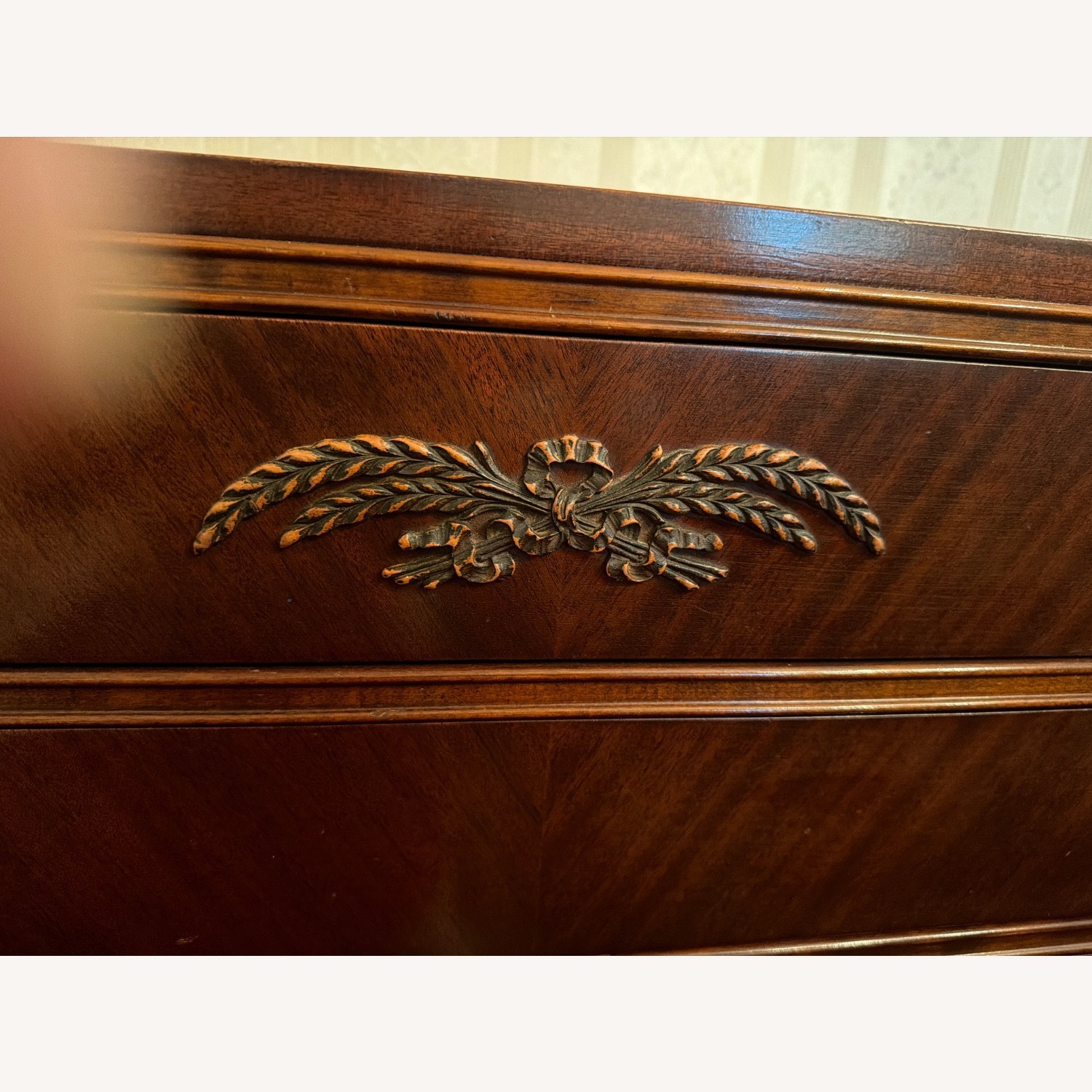 Antique Dark Brown Dresser - image-4