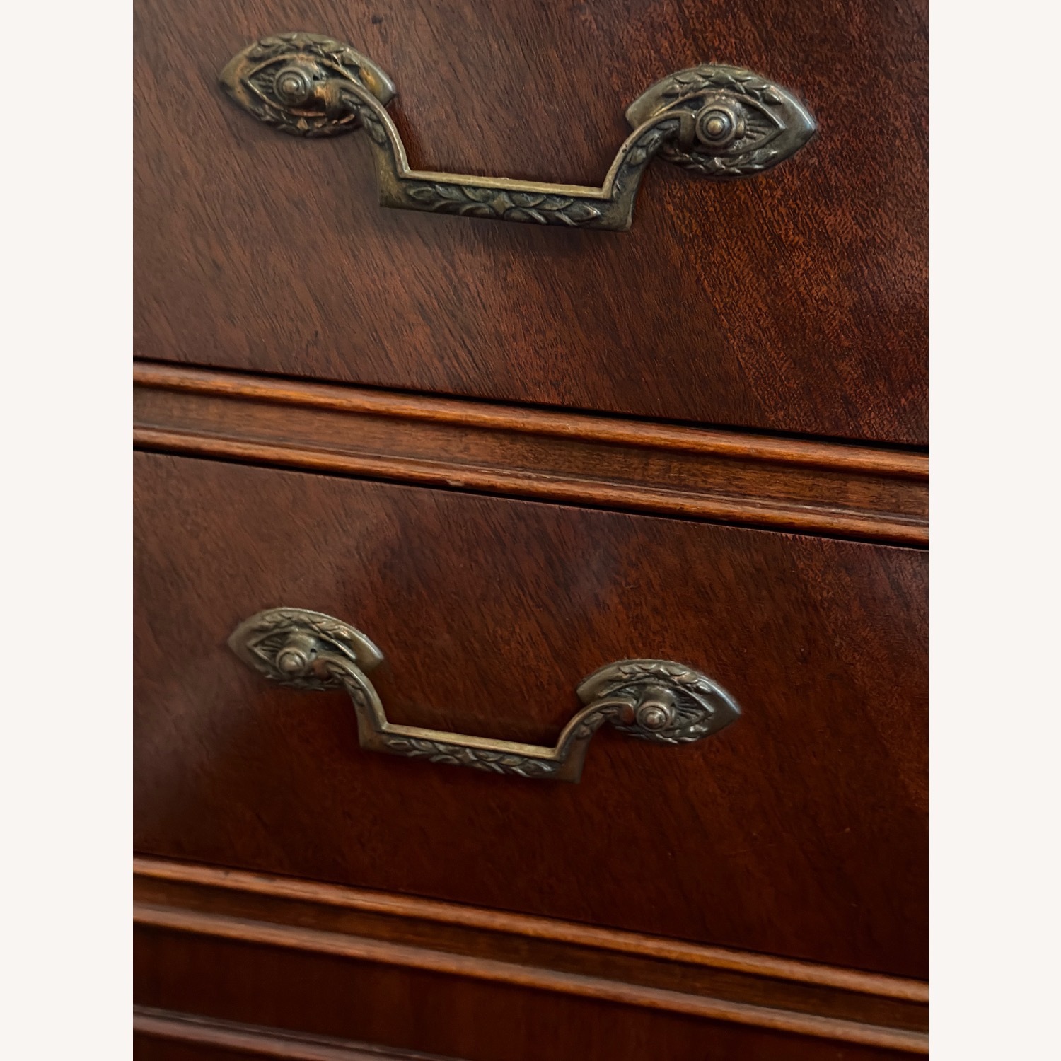 Antique Dark Brown Dresser - image-5