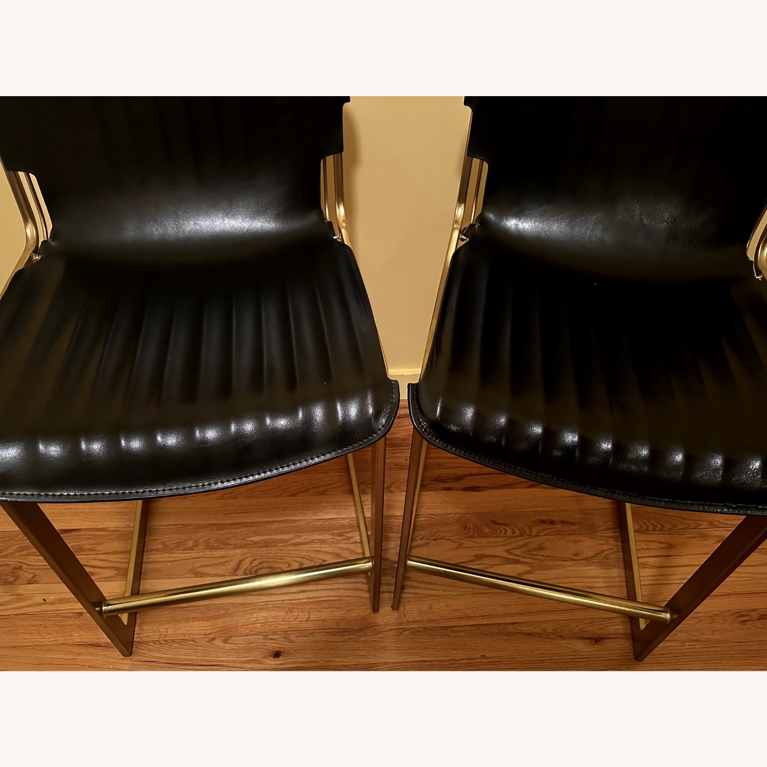 CB2 Kravitz Design Leather Counter Stools - image-5