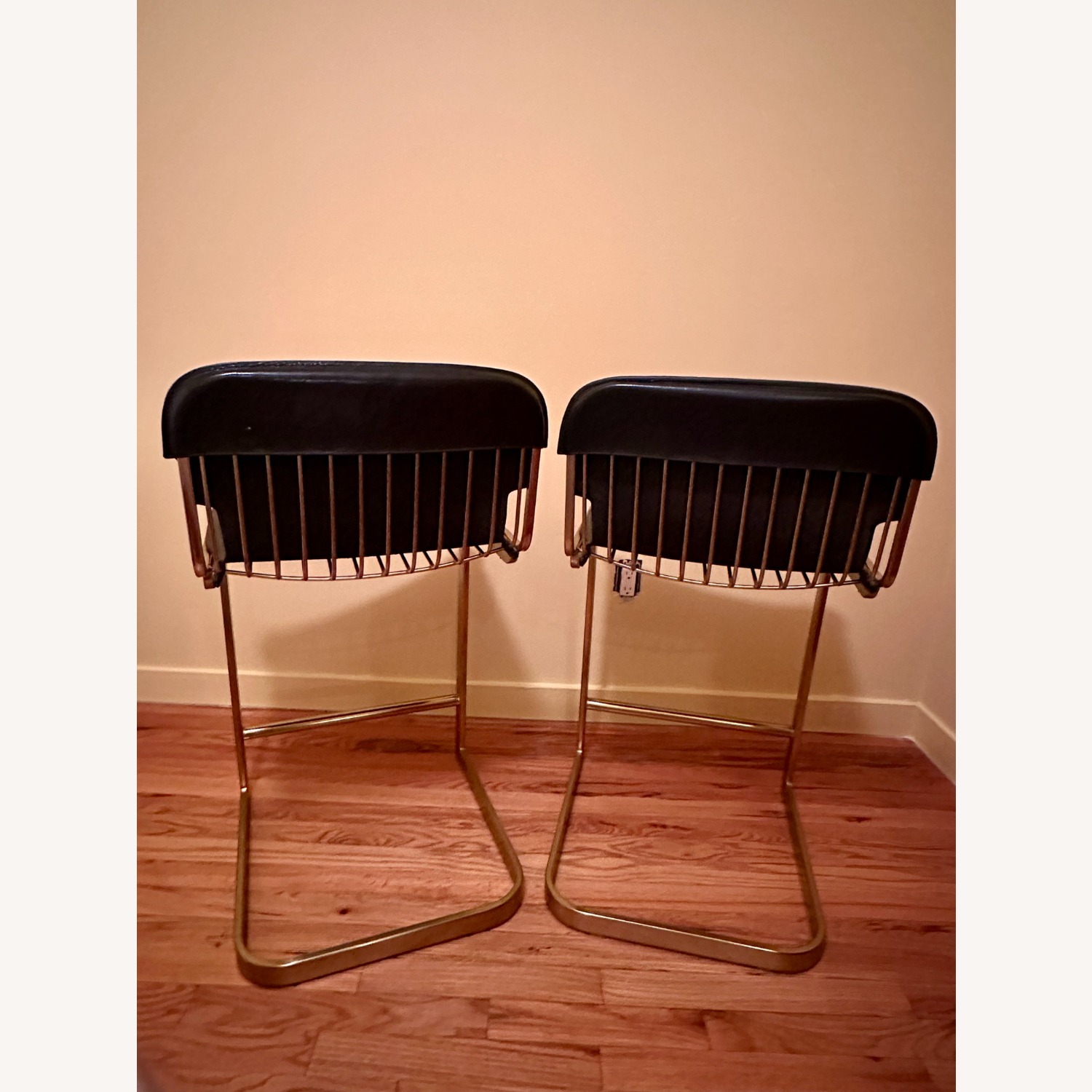 CB2 Kravitz Design Leather Counter Stools - image-2