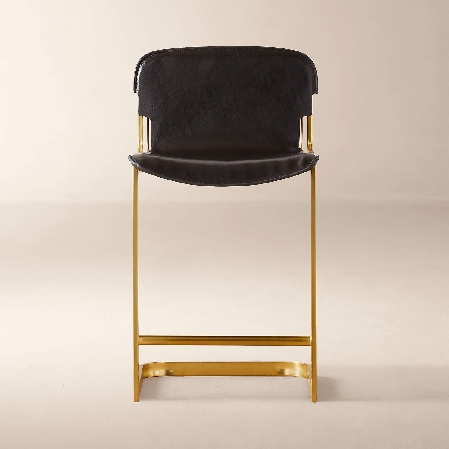 CB2 Kravitz Design Leather Counter Stools - image-6