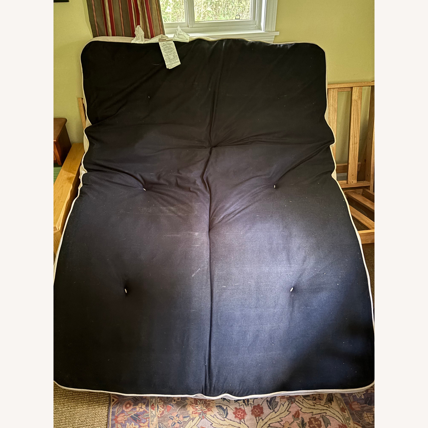 Full-Size Futon with Arms and 2 Storage Drawers - image-4