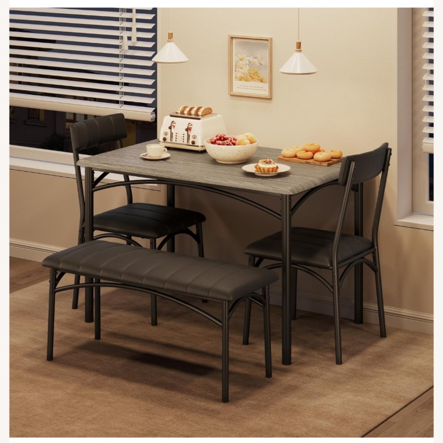 Garvee Dining Table Set for 4 - image-1
