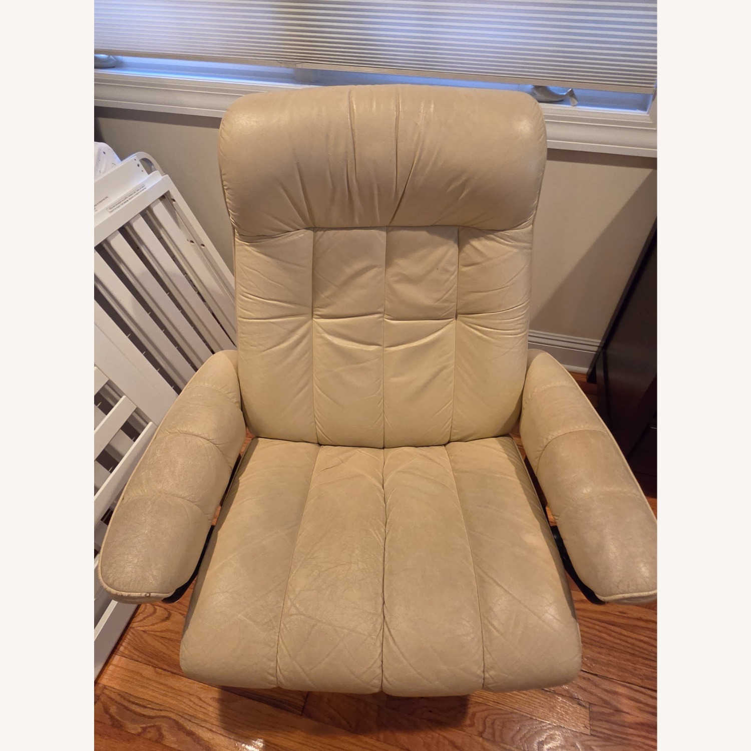 Ekornes Light Brown Leather Armchair - image-3
