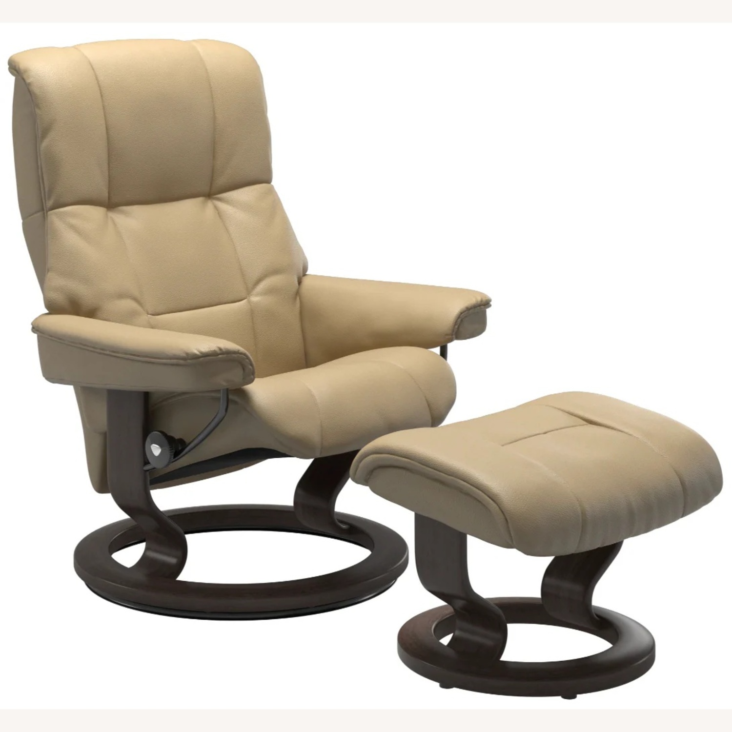 Ekornes Light Brown Leather Armchair - image-19