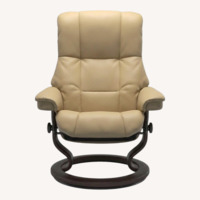 Ekornes Light Brown Leather Armchair
