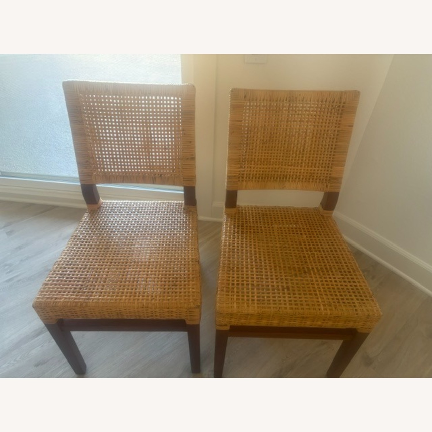 Libby Dark Brown Rattan Dining Chairs - image-2