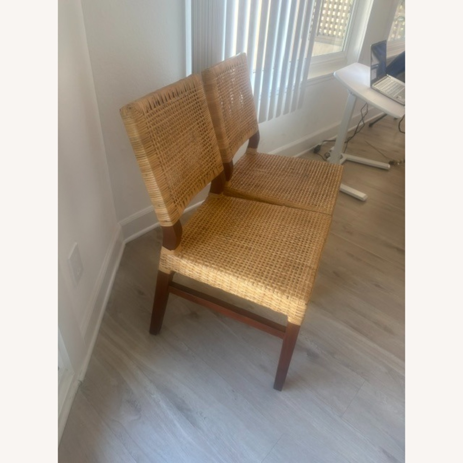 Libby Dark Brown Rattan Dining Chairs - image-3