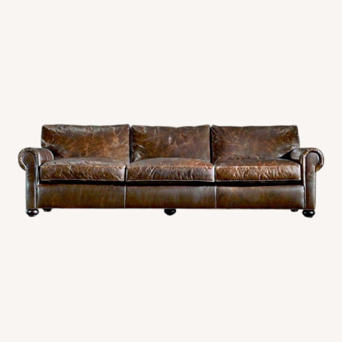 Used Original Lancaster Leather 3-Cushion Sofa for sale on AptDeco
