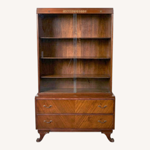Used Vintage/Antique Dark Brown China Closet  Unit for sale on AptDeco