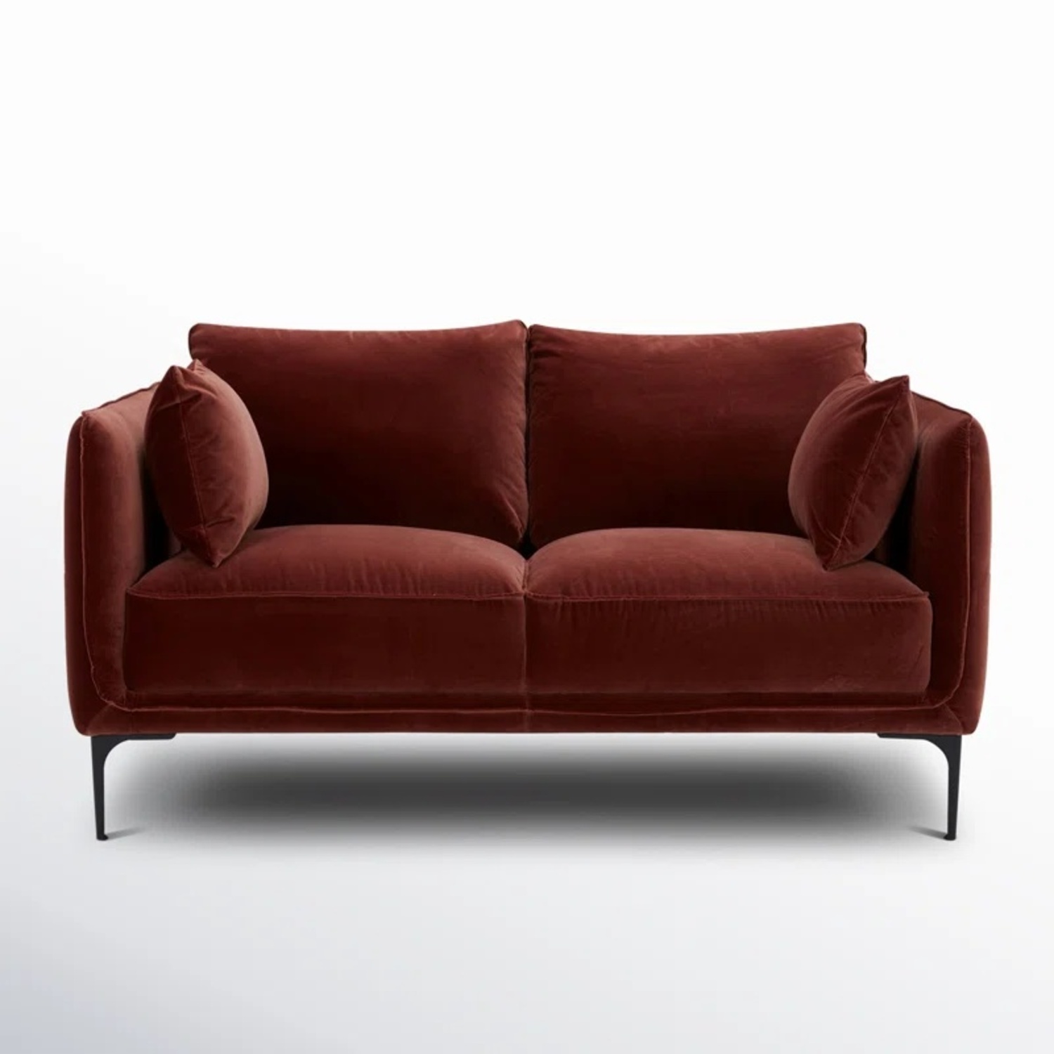 Rae Dunn Studio  Red Velvet Loveseat - image-4