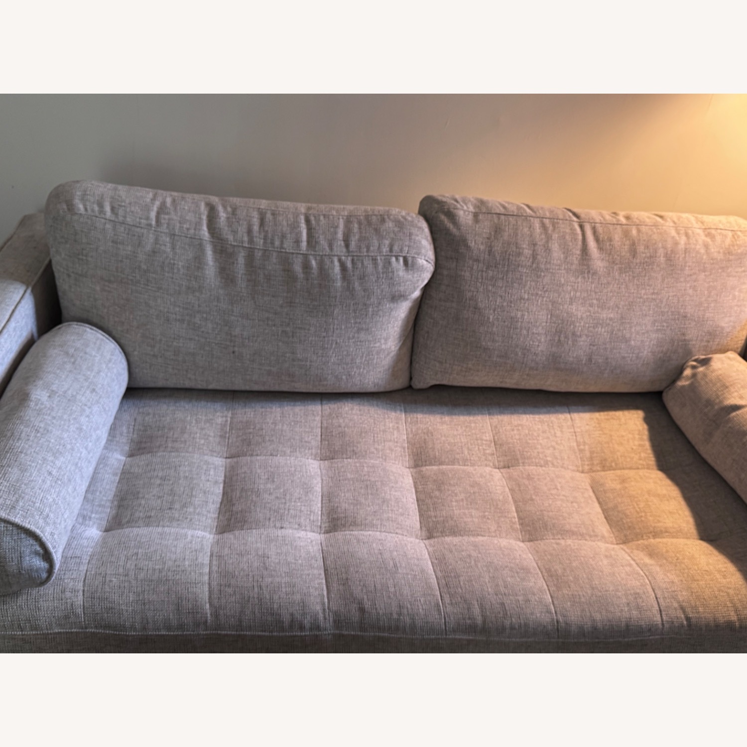 West Elm Dennes Natural Fabric 3+ Seater Sofa - image-3