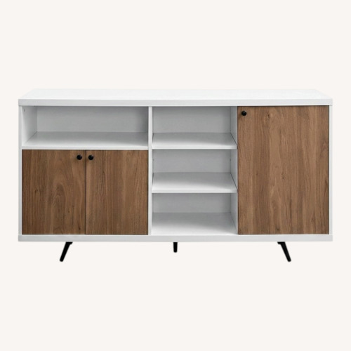 Used White Media Storage 60'' for sale on AptDeco