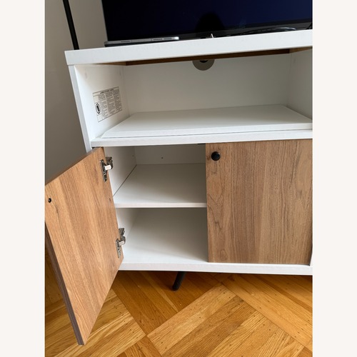 Used White Media Storage 60'' for sale on AptDeco