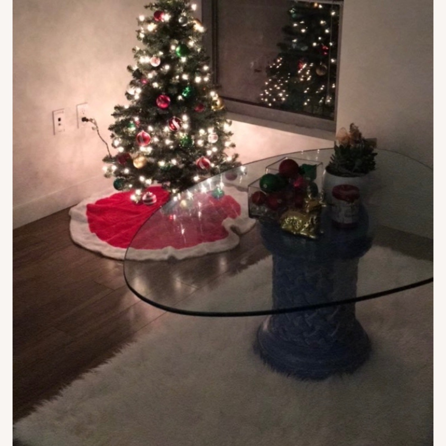 Blue Glass Coffee Table - image-3