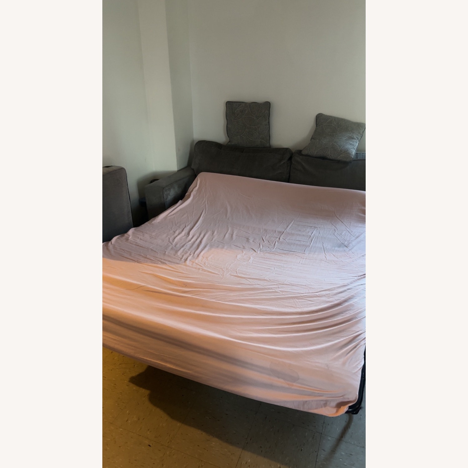 Light Gray Sleeper Sofa - image-7