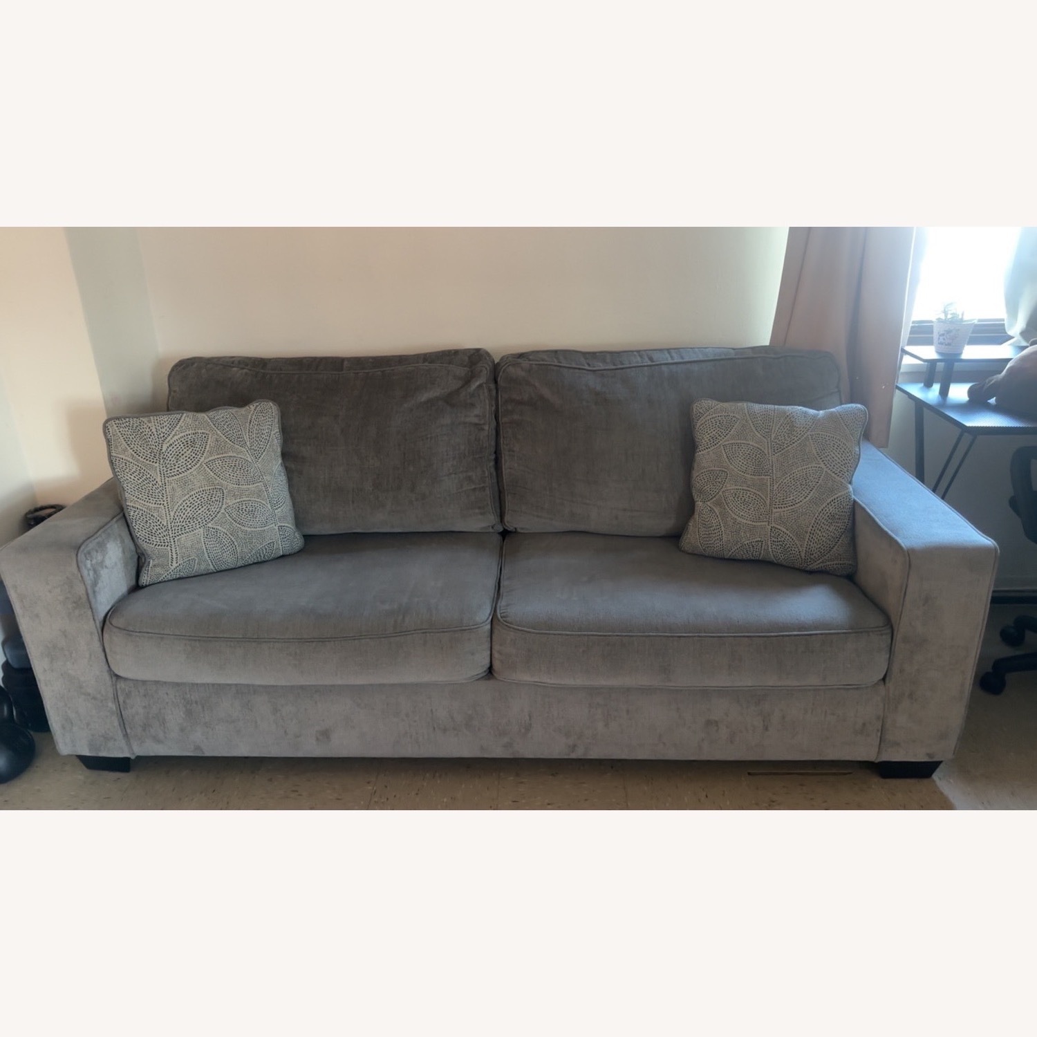 Light Gray Sleeper Sofa - image-1