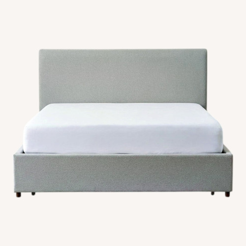 Used Natural Fabric Queen Bed for sale on AptDeco