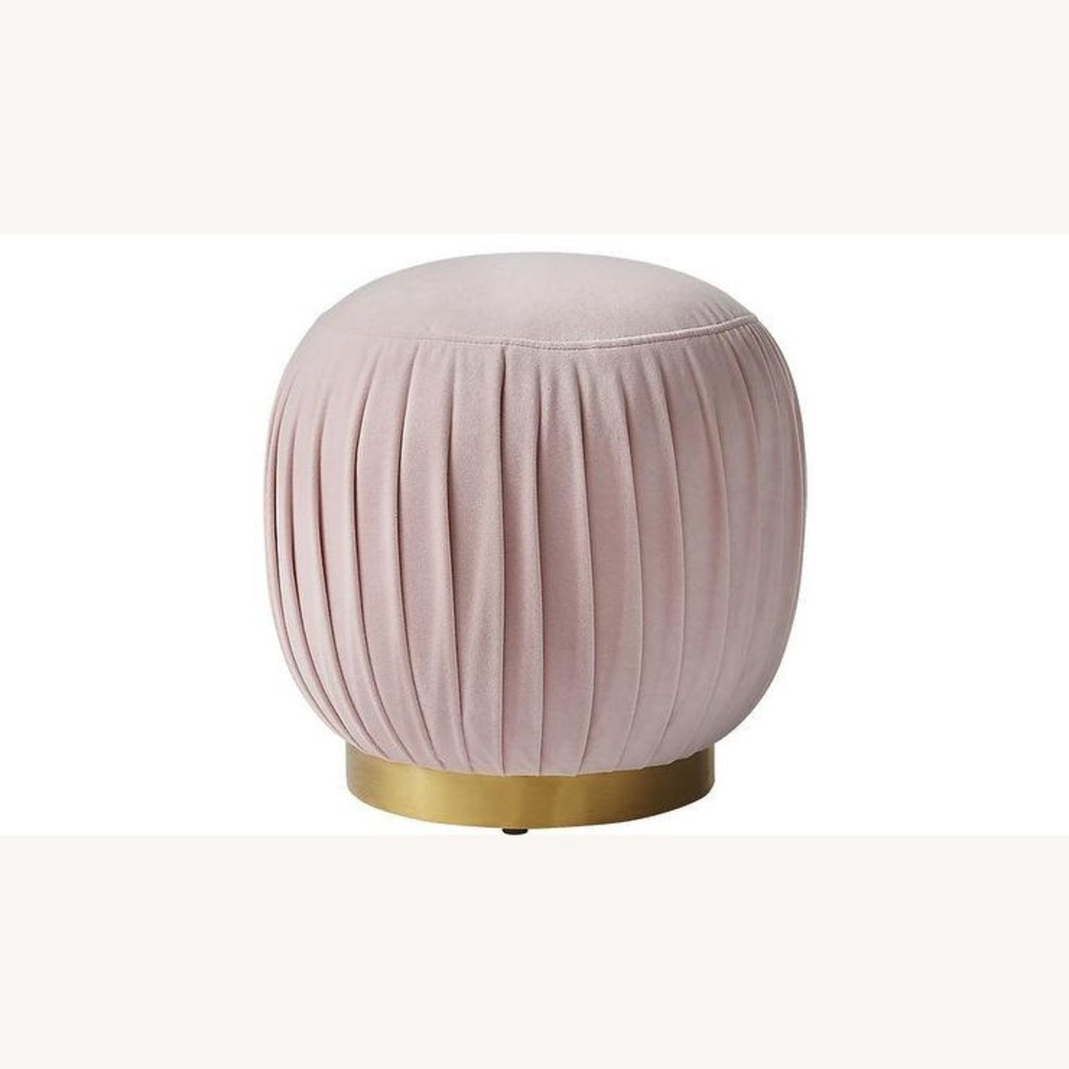 CB2 Pleated Blush Ottoman (Set of 2) - image-11