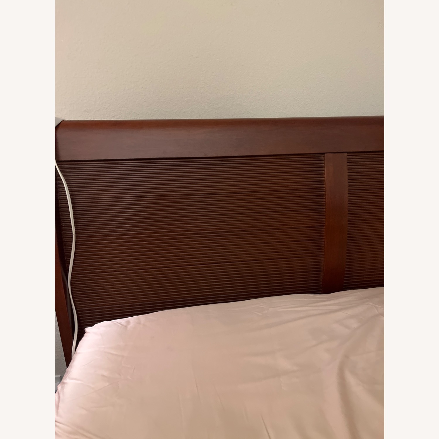 Vintage/Antique Dark Brown Queen Bed - image-5