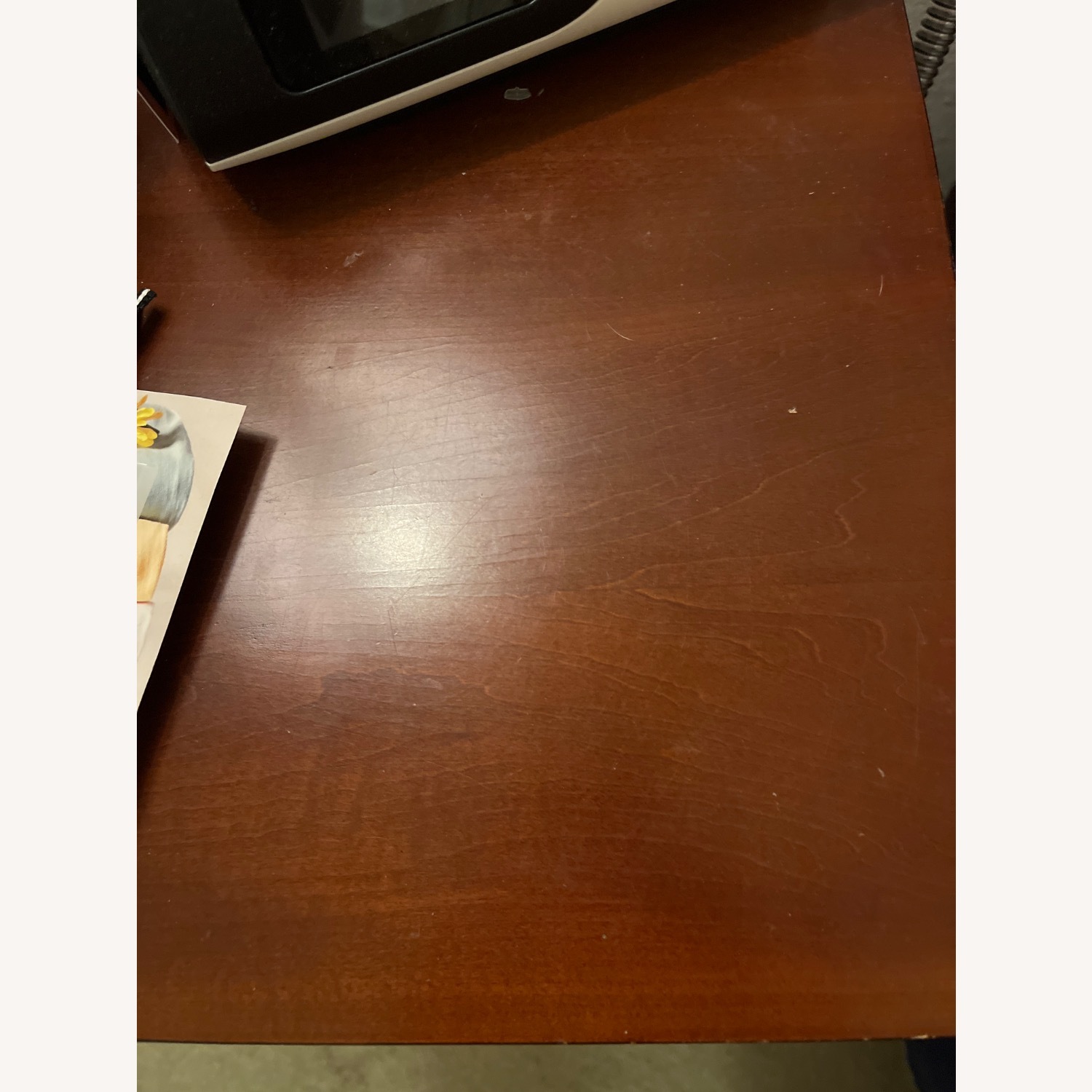 Dark Brown Wood Nightstand - image-4