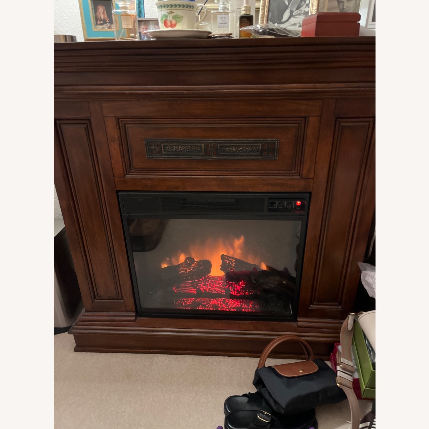 Vintage/Antique Finds Dark Brown Wood Décor - image-1