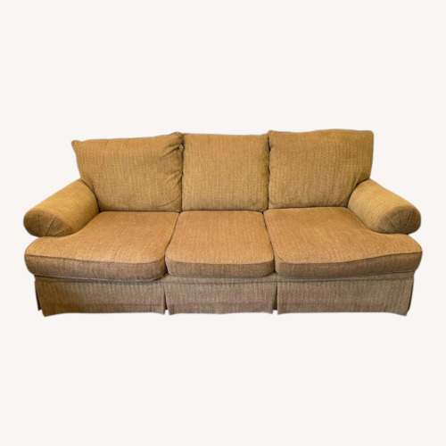 Used Vintage/Antique Gold Fabric 3+ Seater Sofa for sale on AptDeco