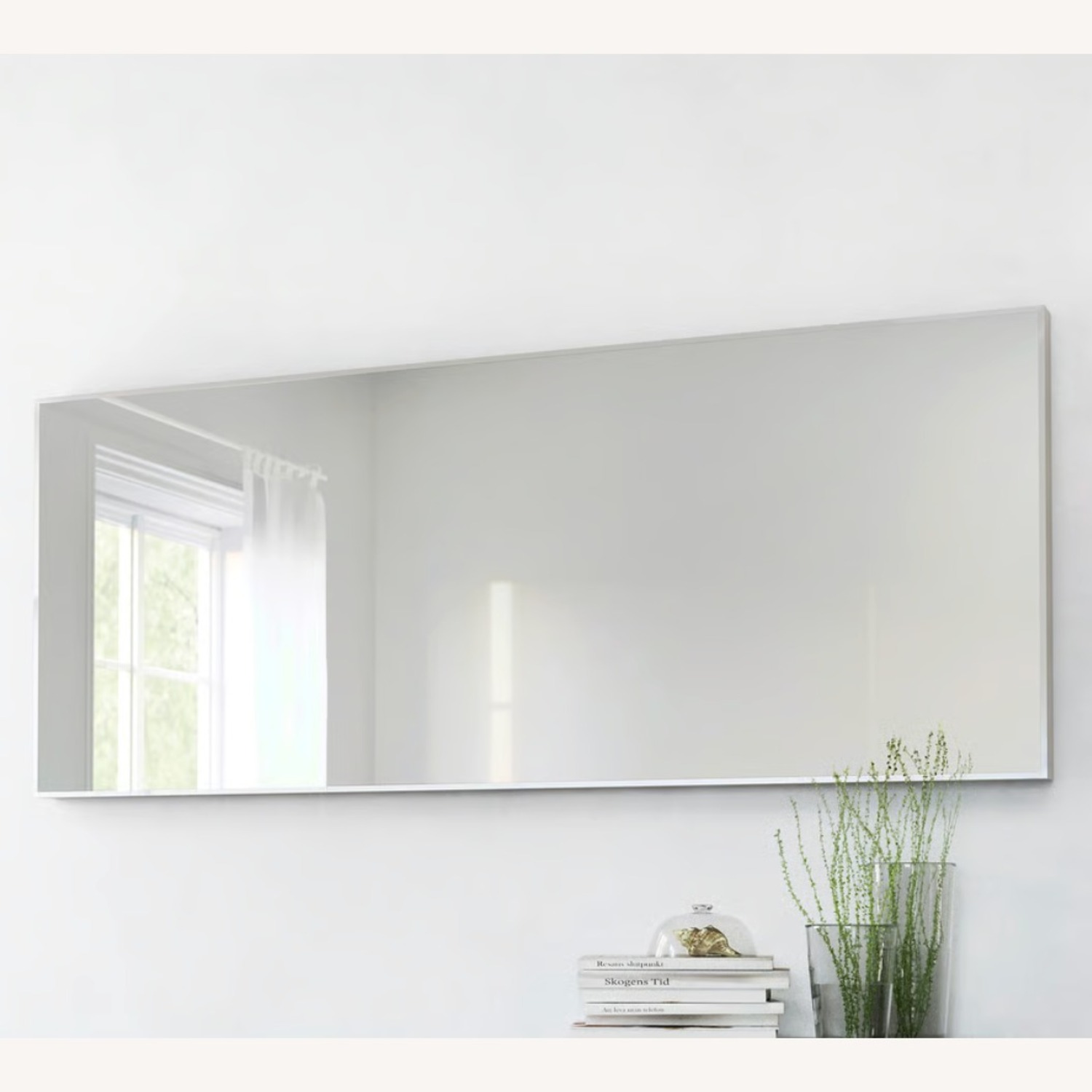 IKEA Hovet Mirror Silver Aluminum Wall Mirror - image-3