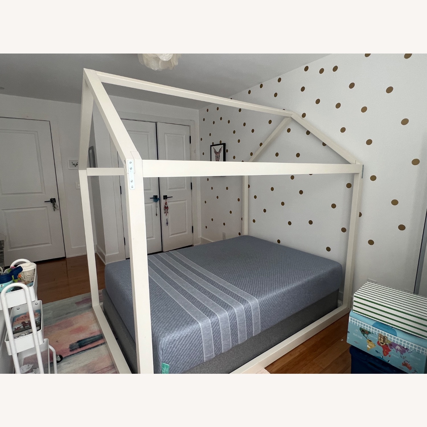 Pottery Barn Kids Camden House White Wood Full Bed - image-2