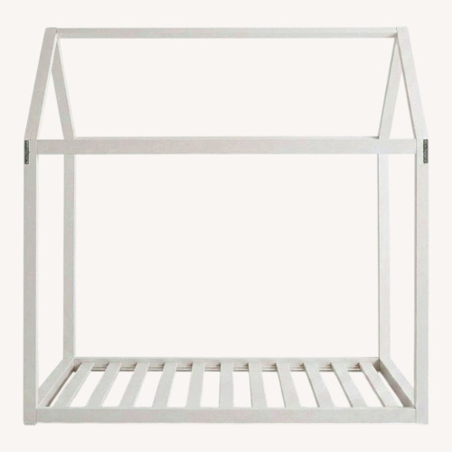 Used Pottery Barn Kids Camden House White Wood Full Bed for sale on AptDeco
