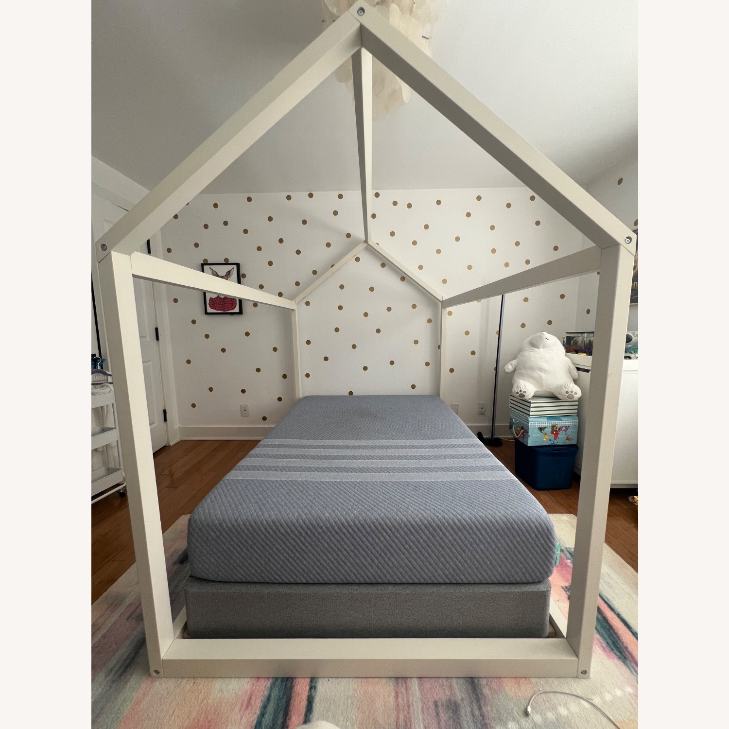 Pottery Barn Kids Camden House White Wood Full Bed - image-1