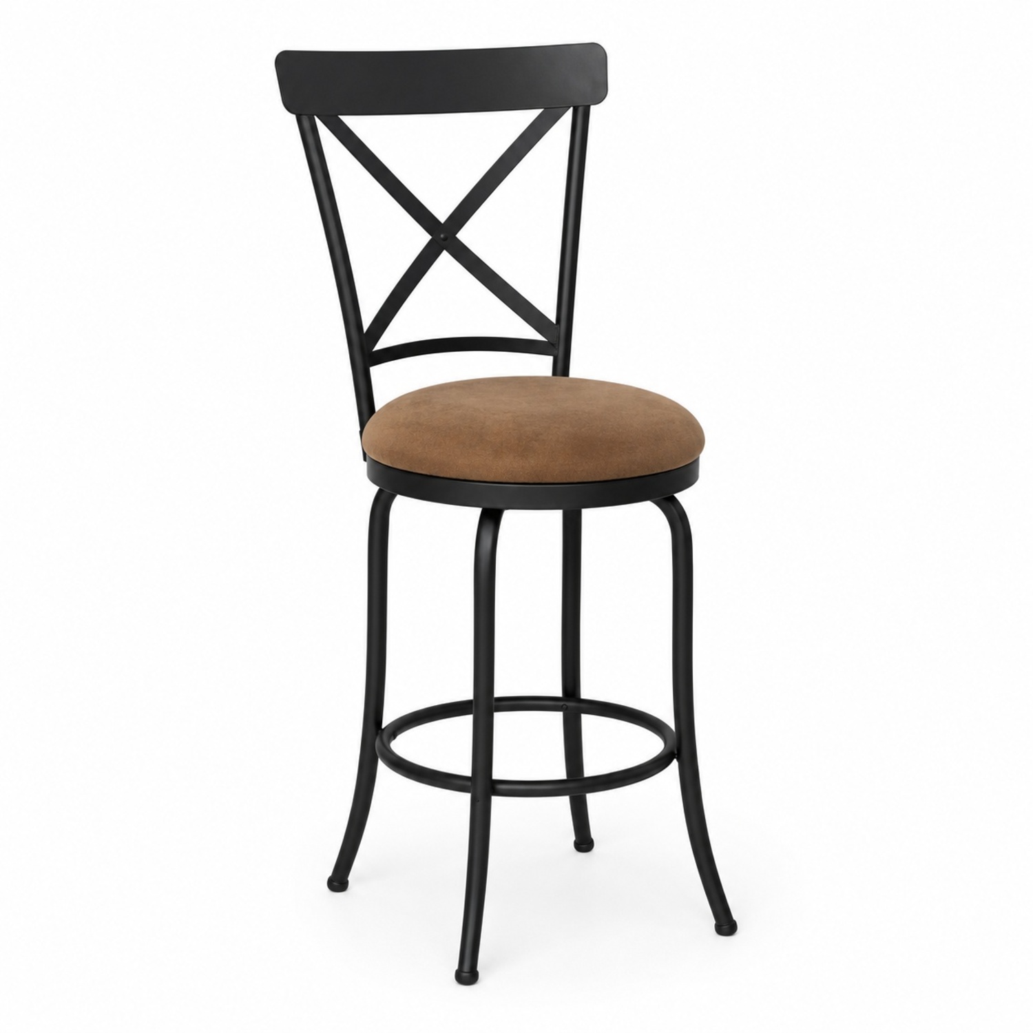 Metal Cross-Black Swivel Bar Stool - image-4