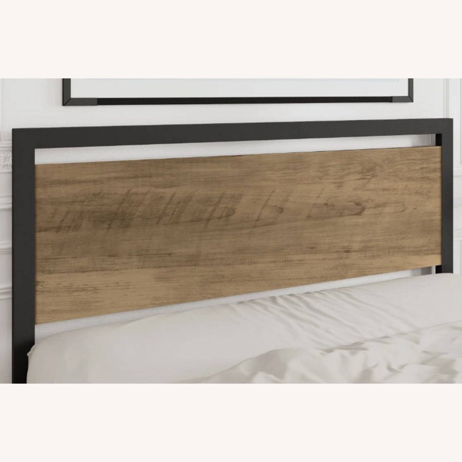 Marilee Wood and Black Metal Frame Bed - image-4