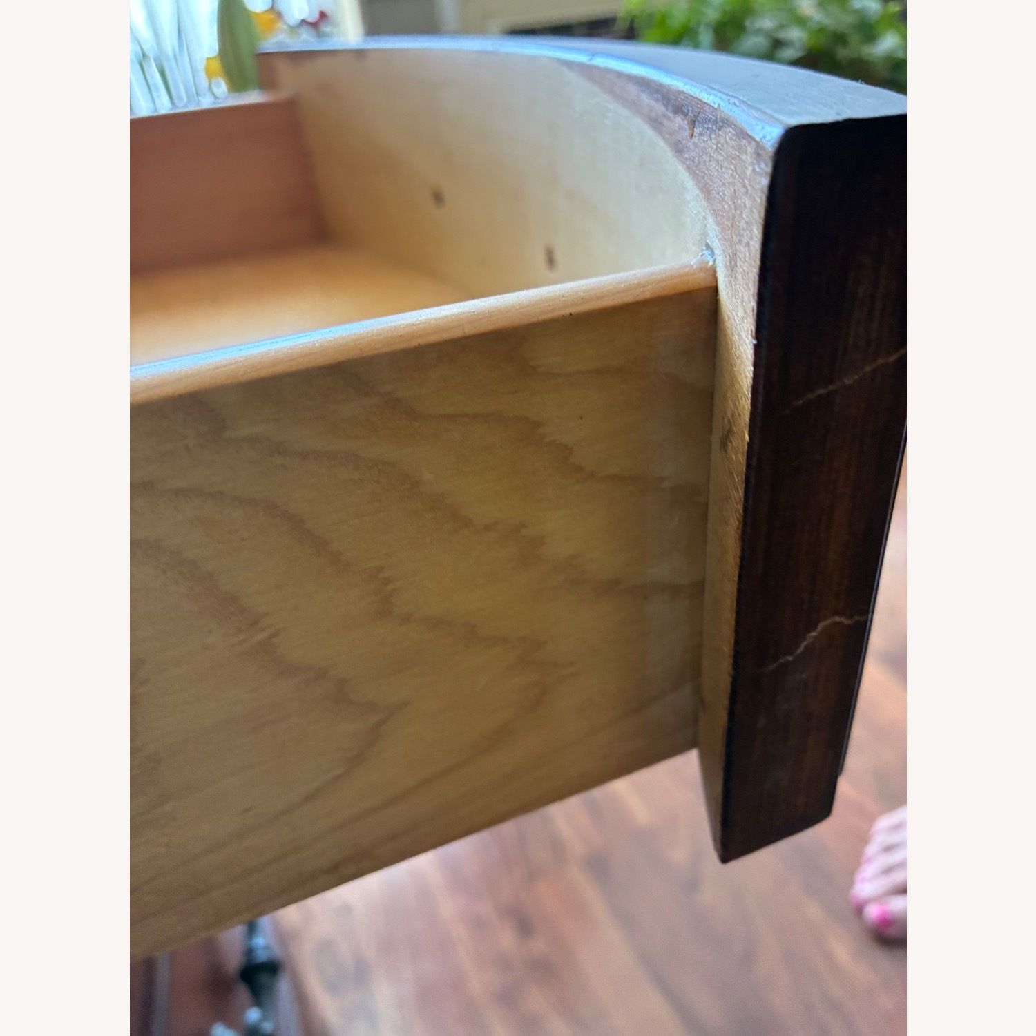 Dark Brown Wood Side Table - image-6
