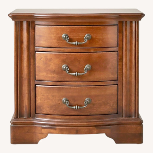 Used Dark Brown Wood Side Table for sale on AptDeco