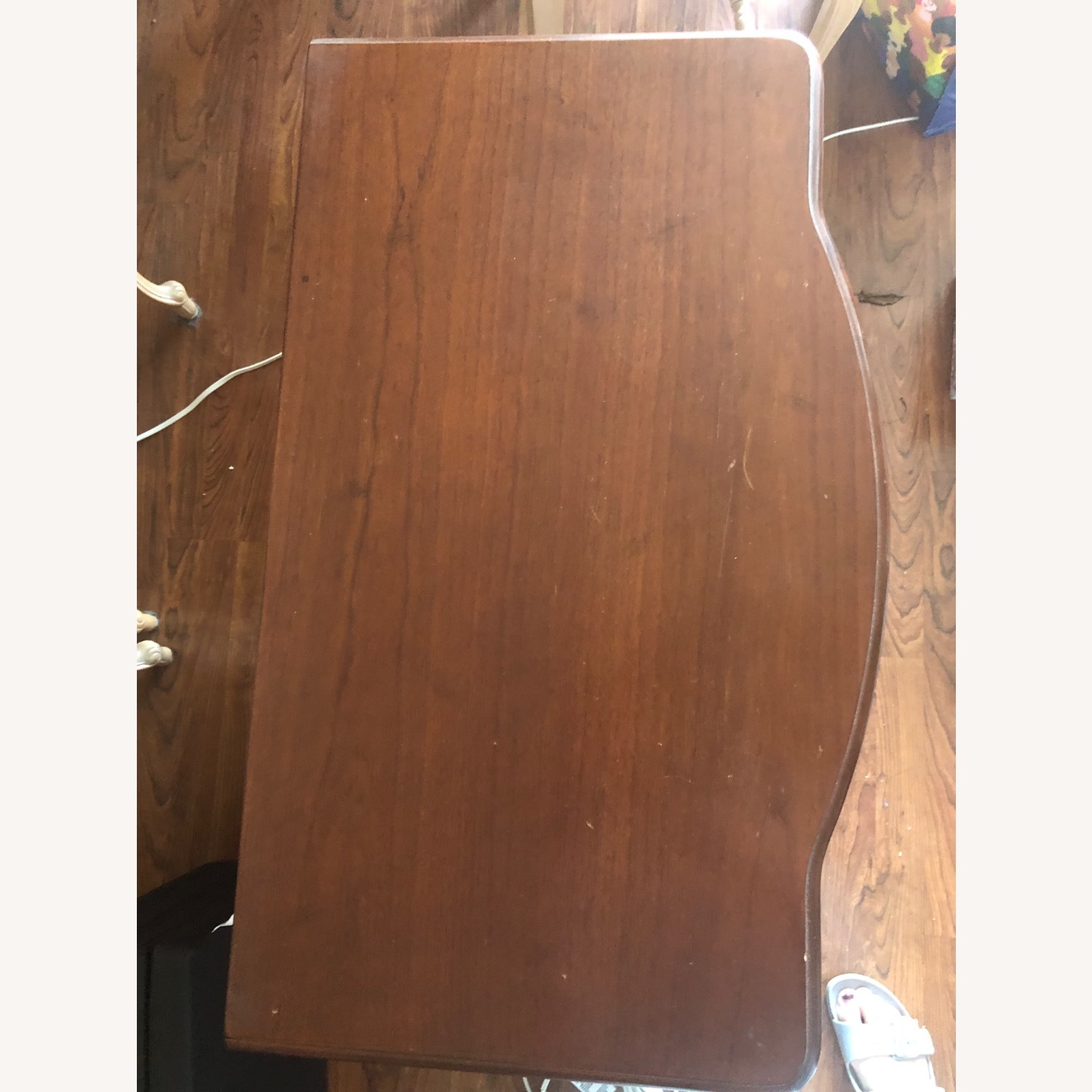 Dark Brown Wood Side Table - image-3
