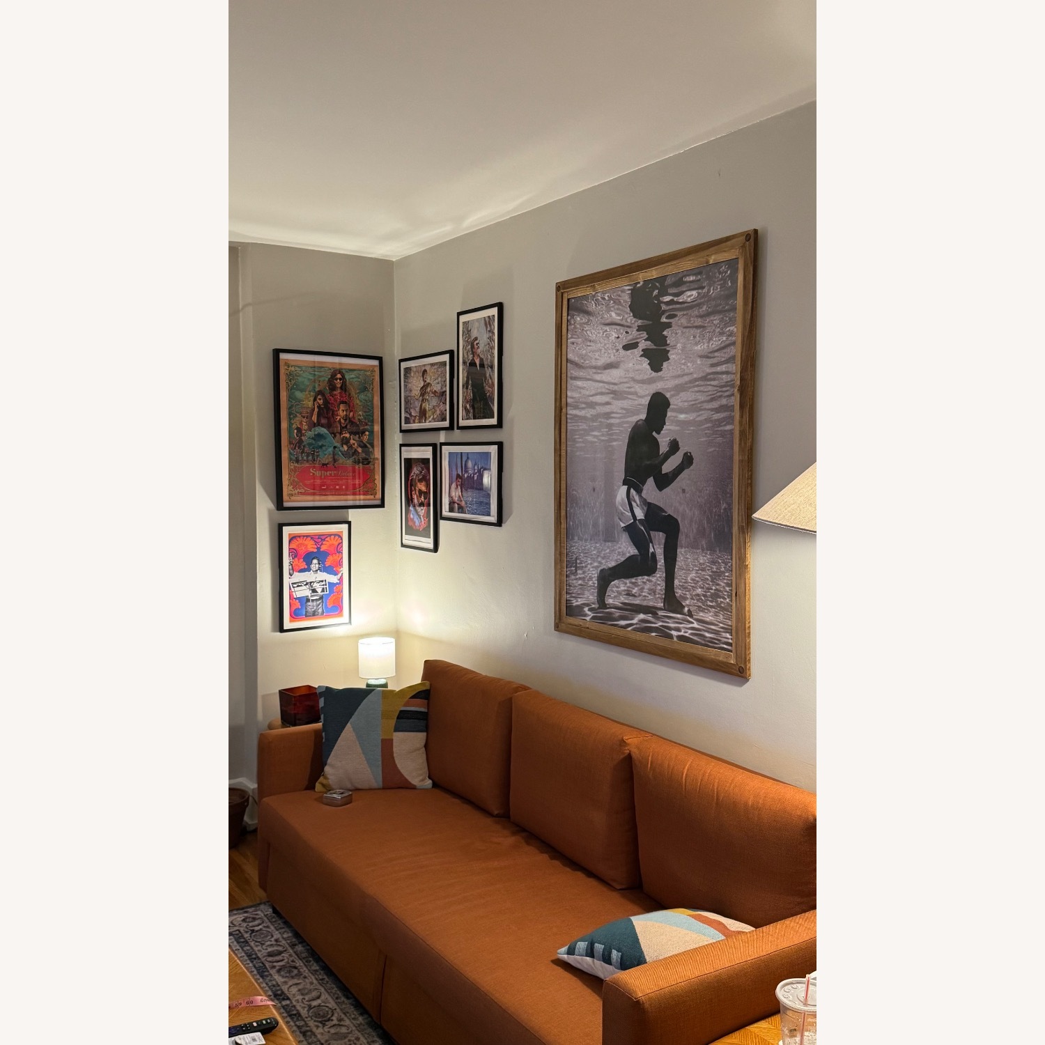 IKEA Friheiten Orange Sleeper Sofa - image-2