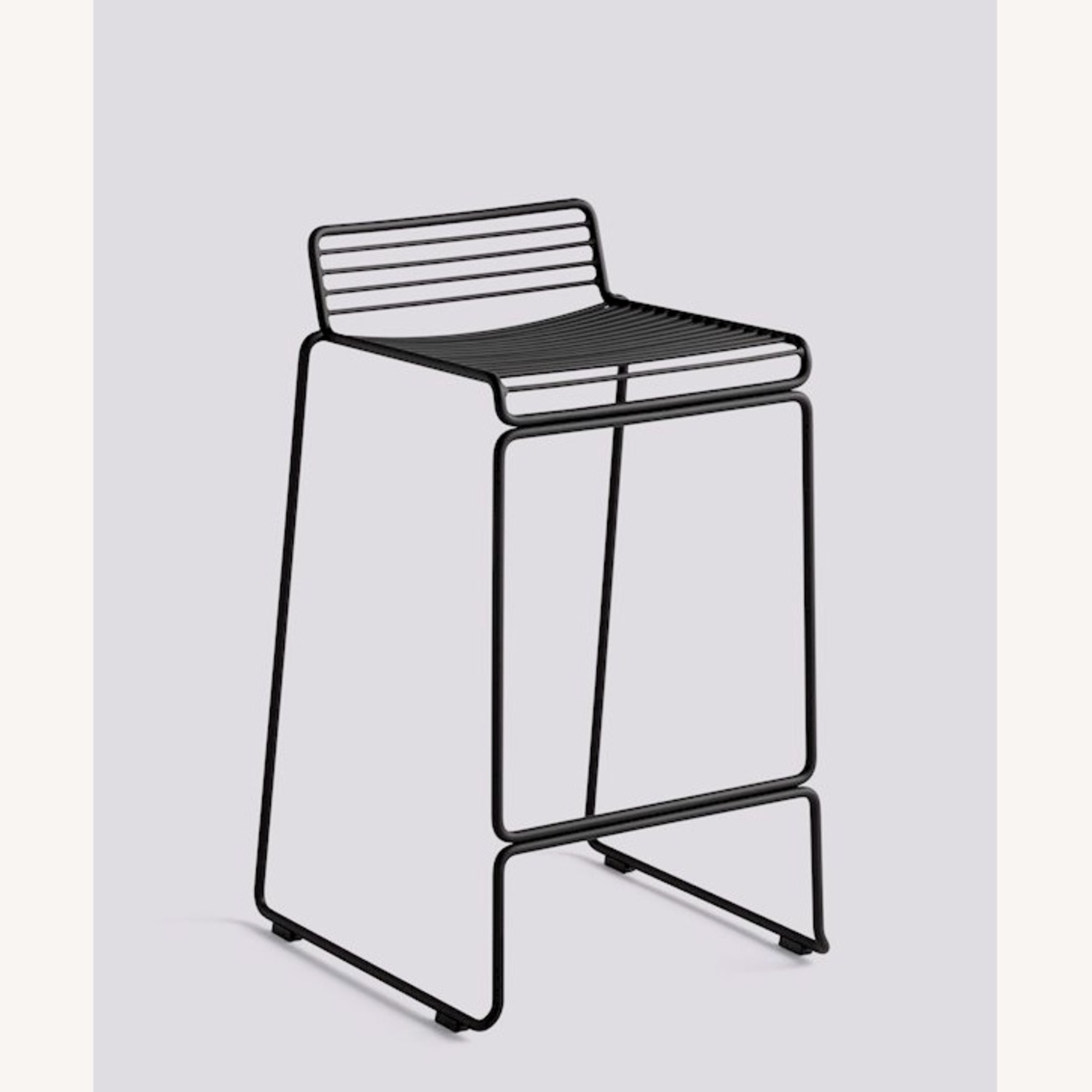 Hay Hee Dark Gray Metal Stools With Cushions - image-4