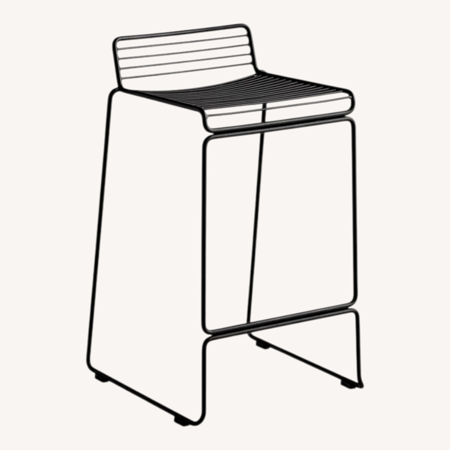 Hay Hee Dark Gray Metal Stools With Cushions - image-0