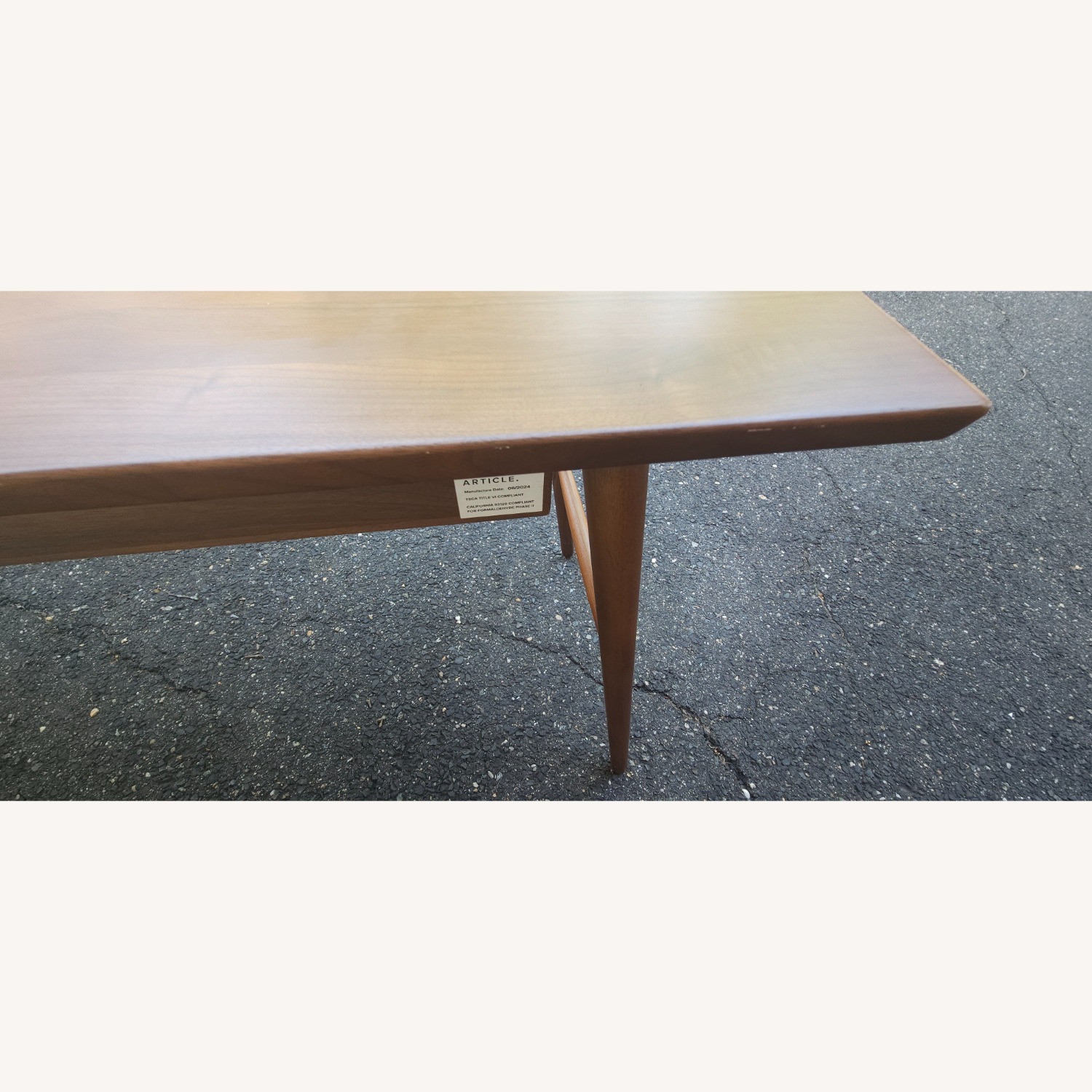Article Culla Dark Brown Wood Desk - image-14