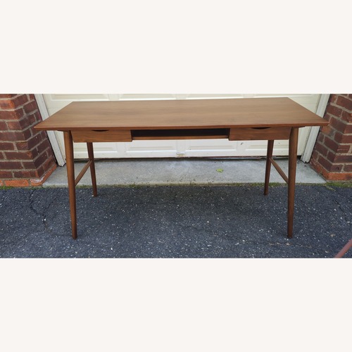 Used Article Culla Dark Brown Wood Desk for sale on AptDeco