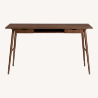 Article Culla Dark Brown Wood Desk