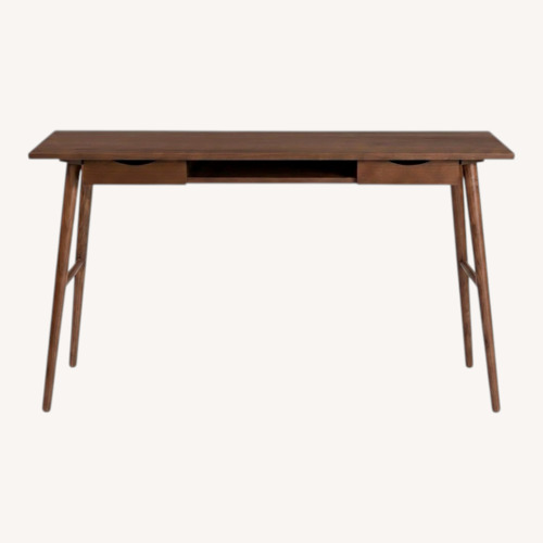 Used Article Culla Dark Brown Wood Desk for sale on AptDeco