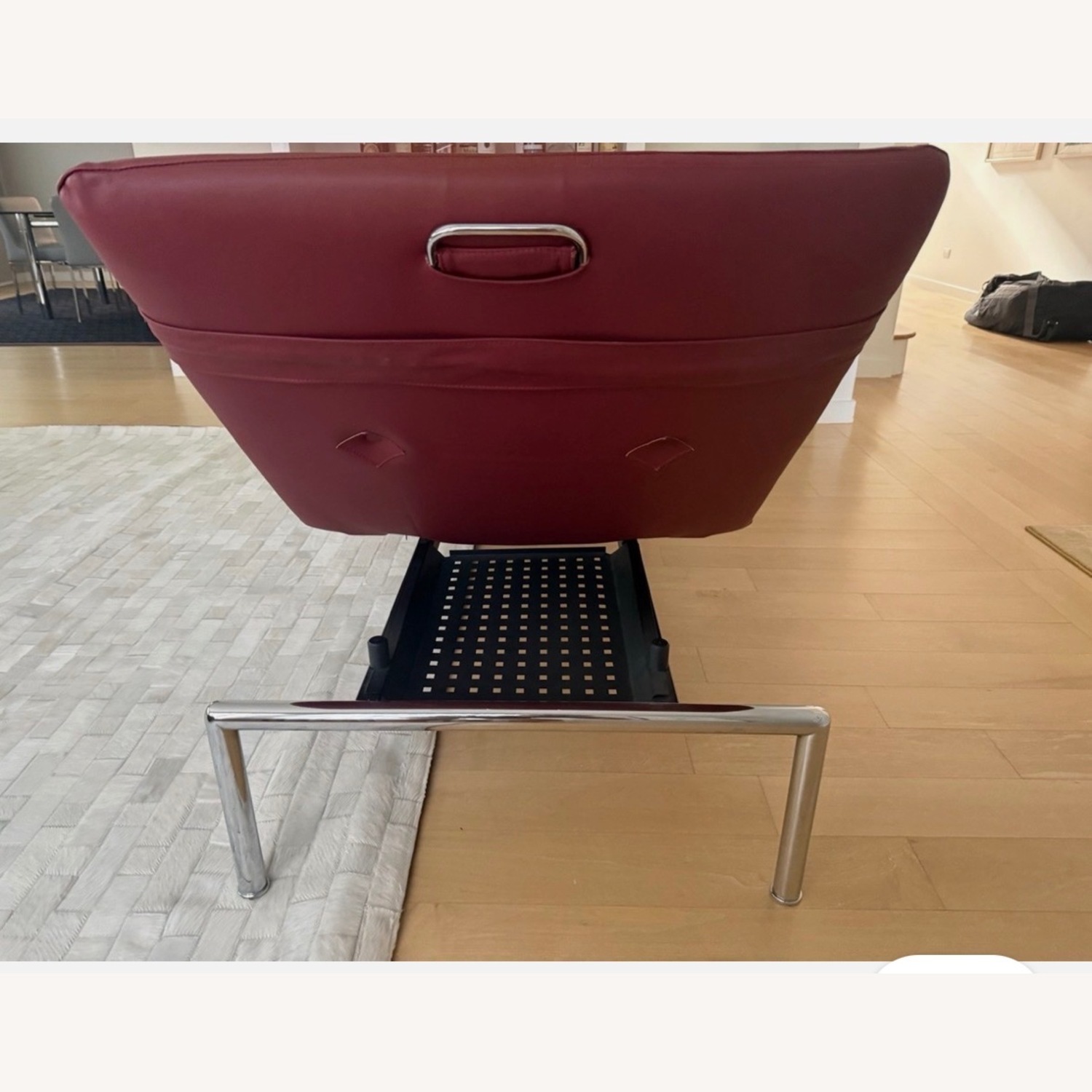 Tacchini Red Leather Bench - image-5