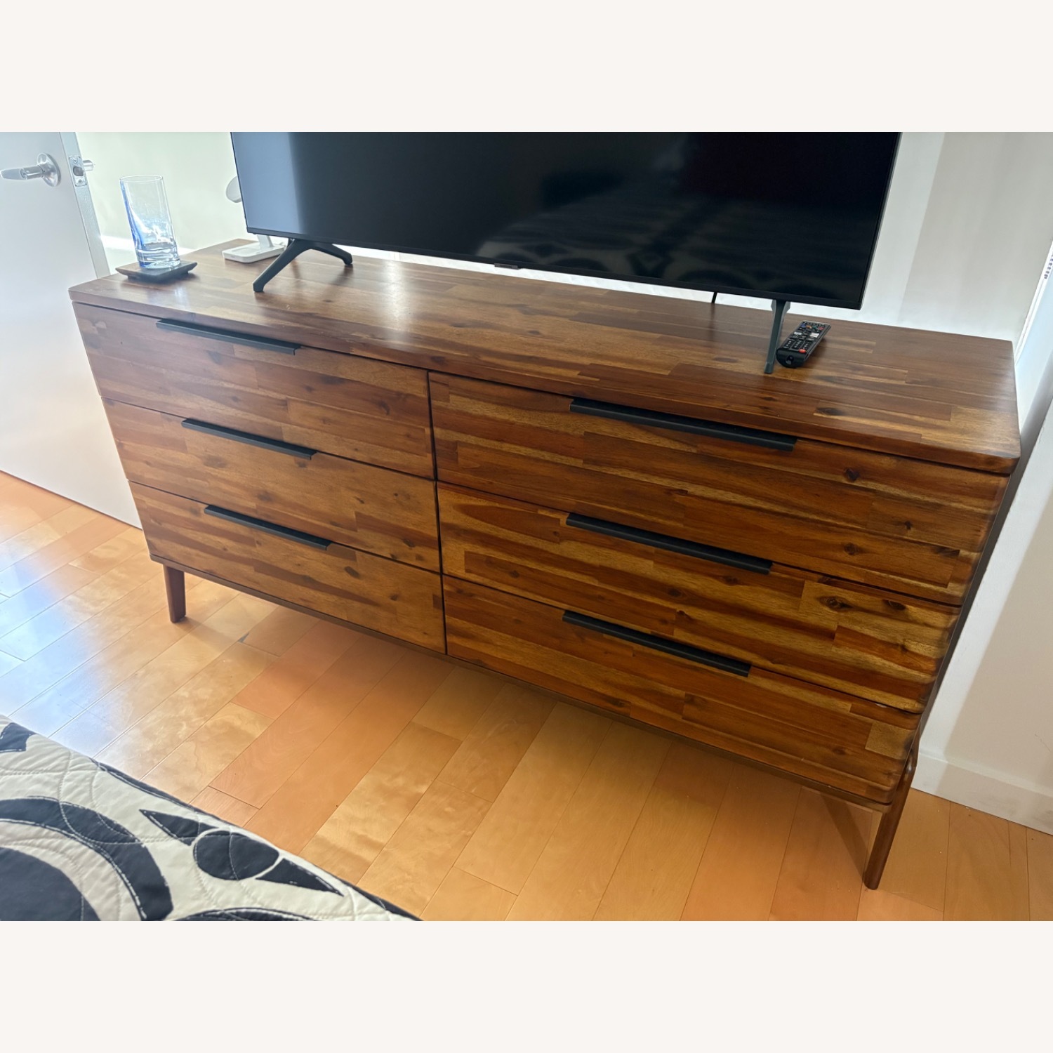 Remix Dark Brown Wood Dresser - image-1