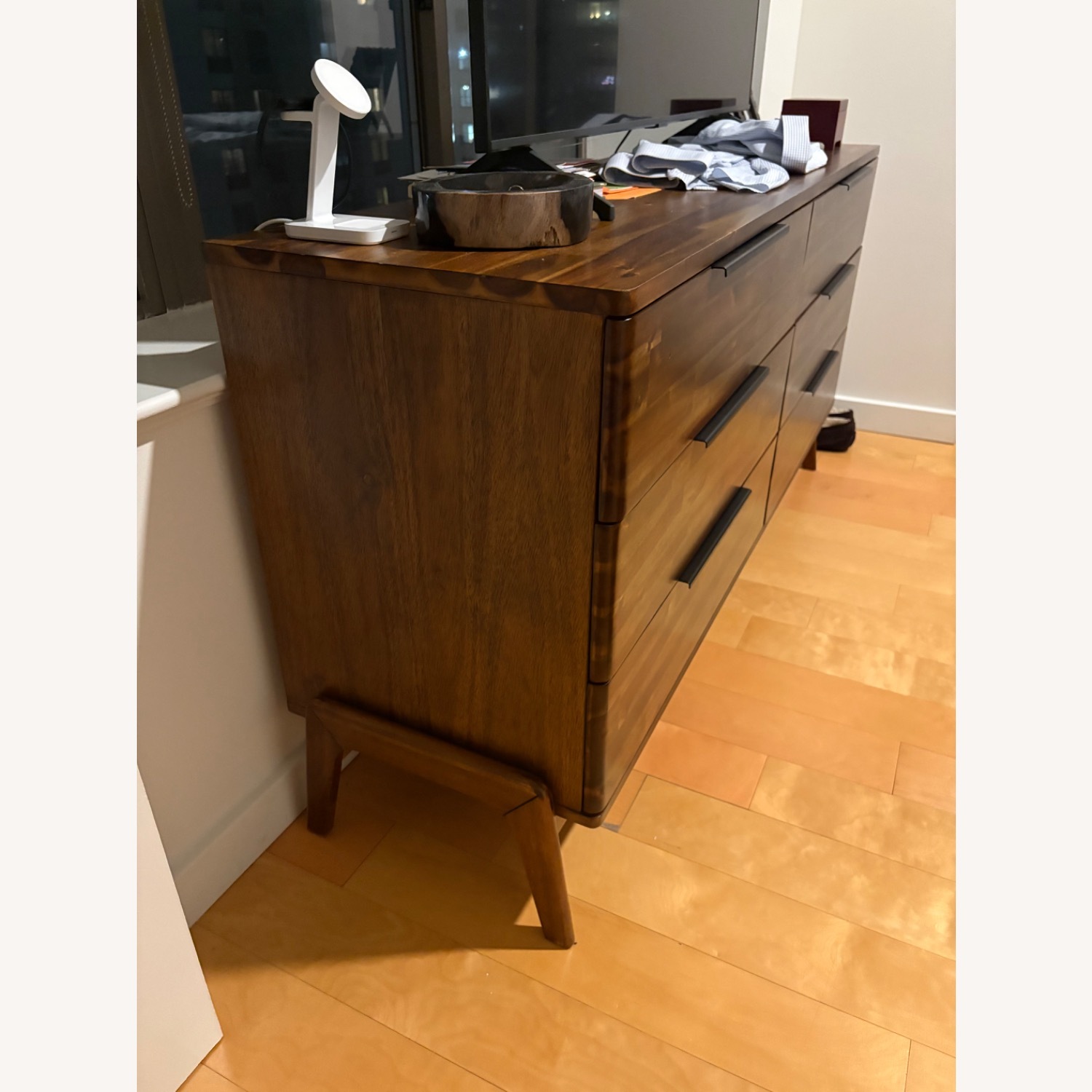 Remix Dark Brown Wood Dresser - image-3