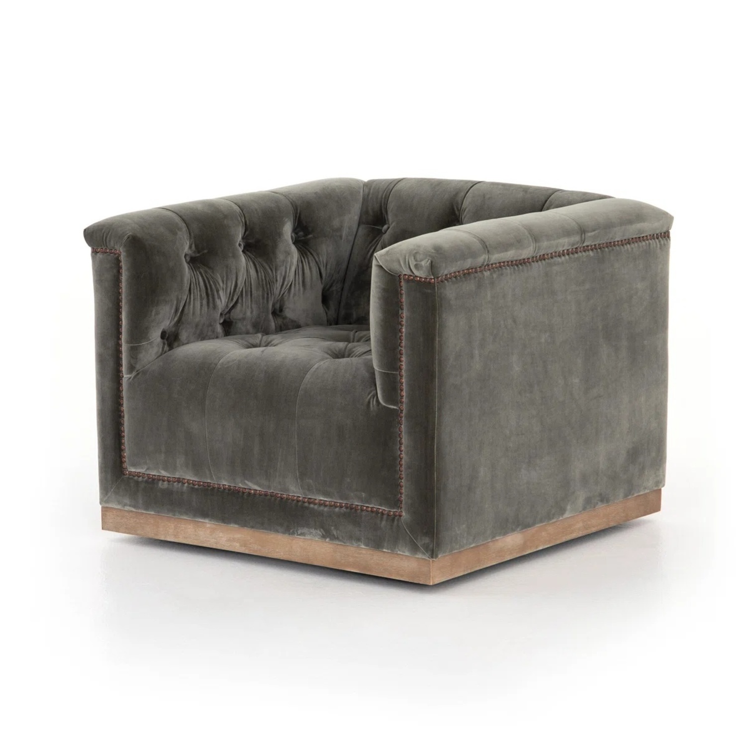 Four Hands Max Light Gray Armchair - image-4