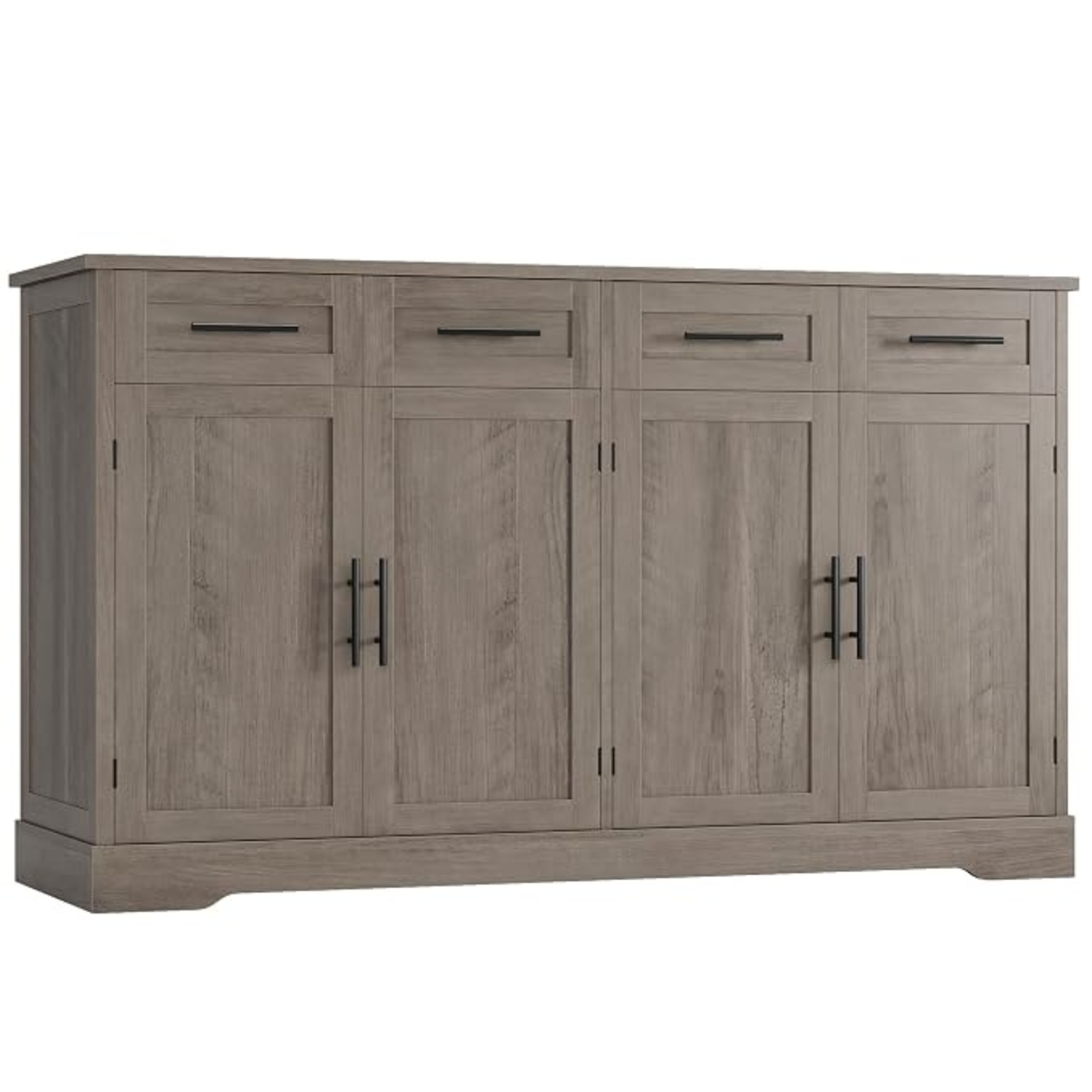 HOSTACK Light Gray Wood Sideboard - image-4