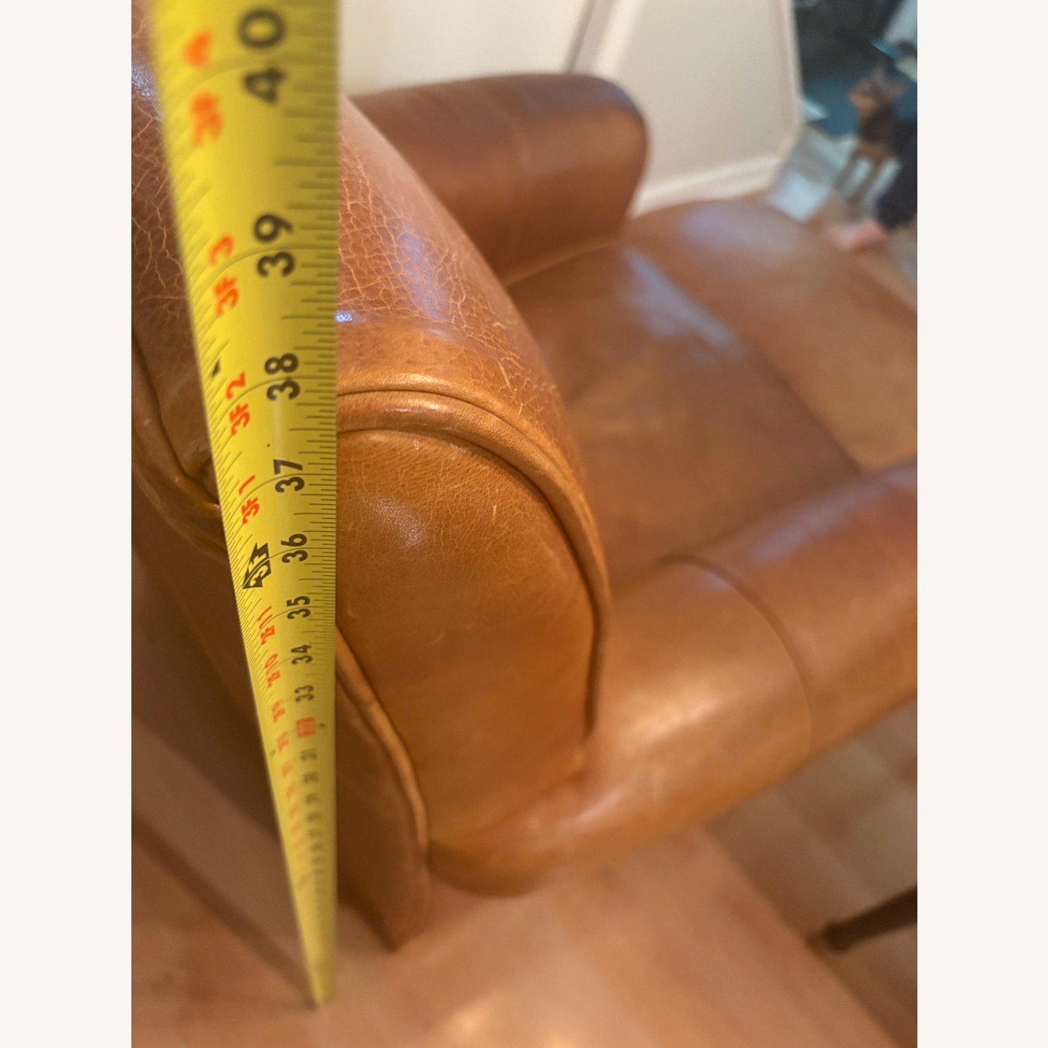 Ethan Allen Bentley Dark Brown Leather Armchair - image-18